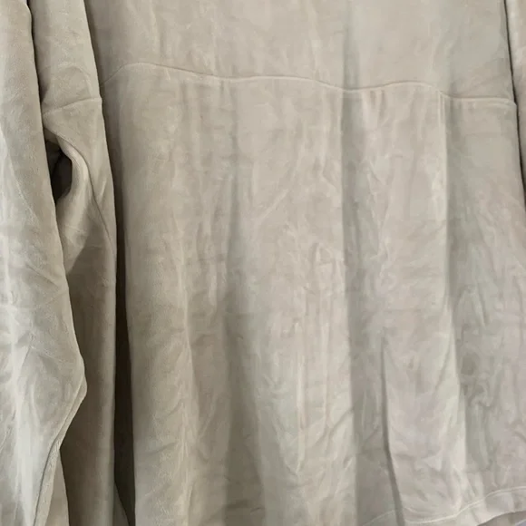 Victoria's Secret PINK Women’s LG Pullover Ivory Shirt SOFT Fleece Long Sleeves - Picture 15 of 16